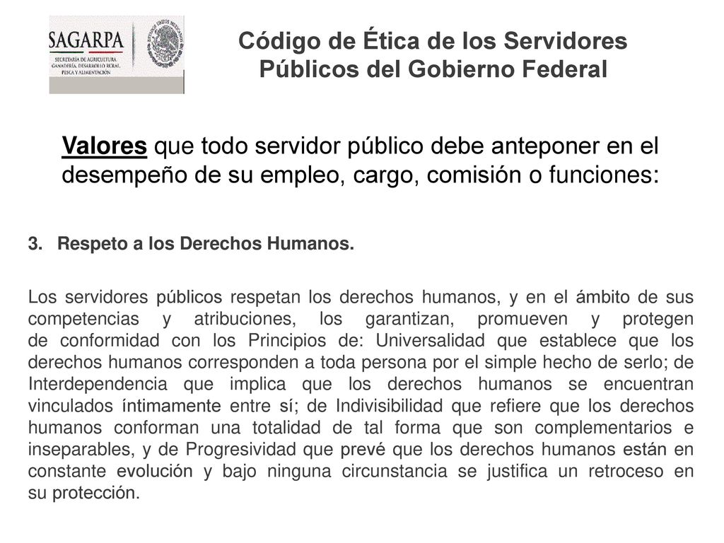 Código de Ética de los Servidores Públicos del Gobierno Federal