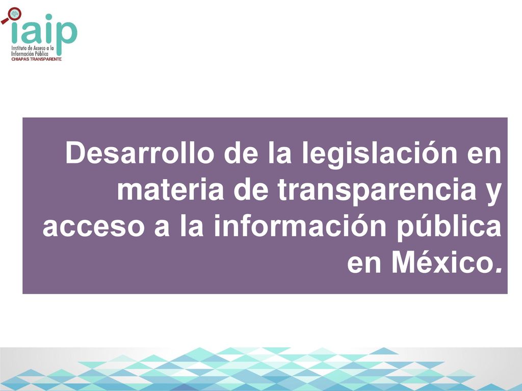 Desarrollo de la legislación en materia de transparencia y acceso a la información pública en México.