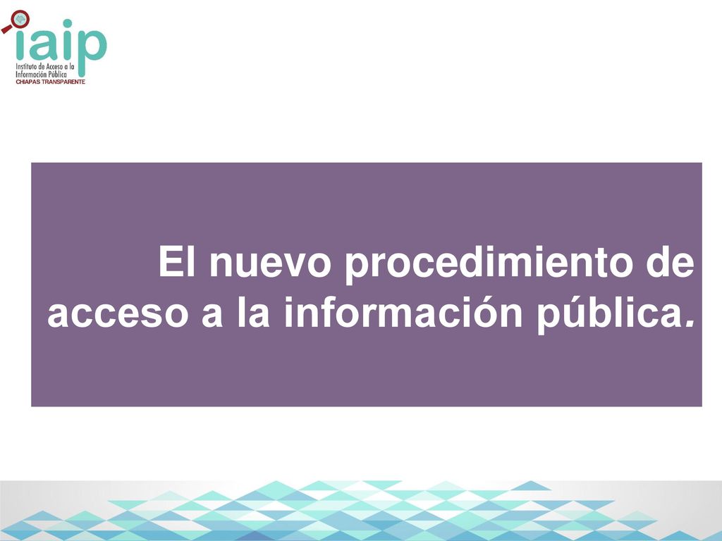 El nuevo procedimiento de acceso a la información pública.
