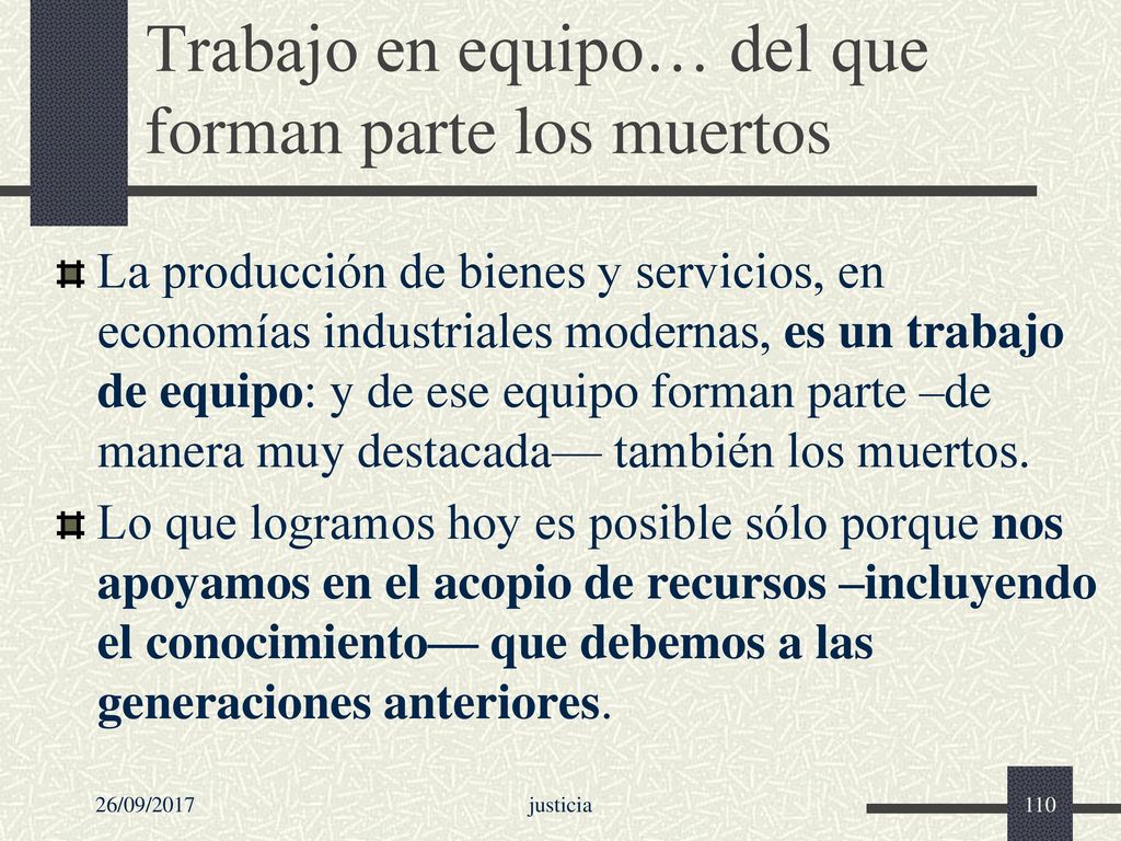 Trabajo en equipo… del que forman parte los muertos