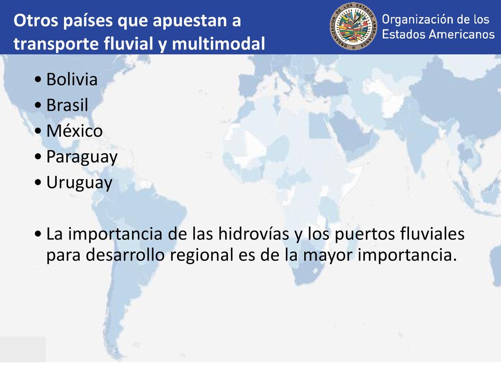 Otros países que apuestan a transporte fluvial y multimodal