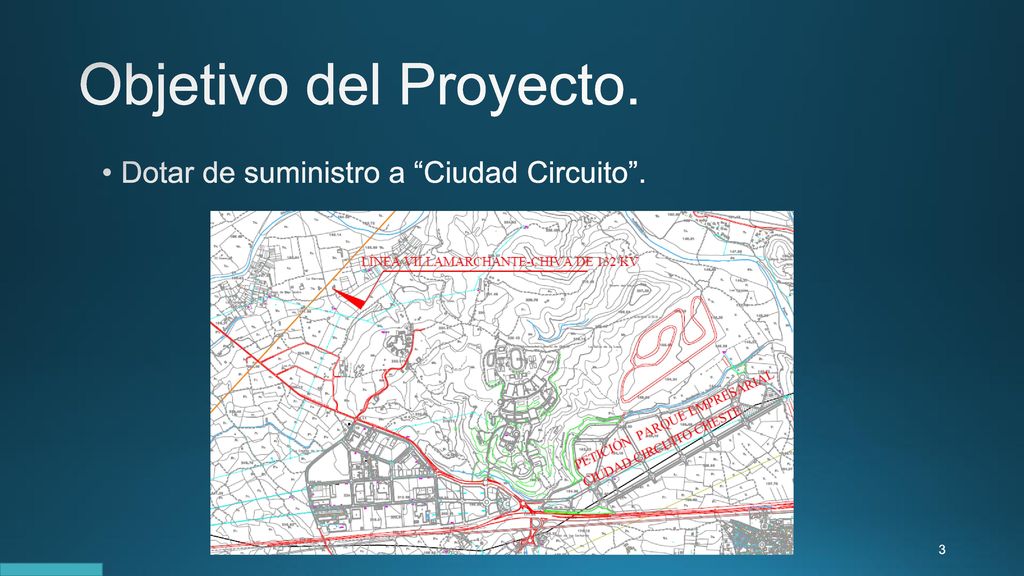 Objetivo del Proyecto. Dotar de suministro a Ciudad Circuito .