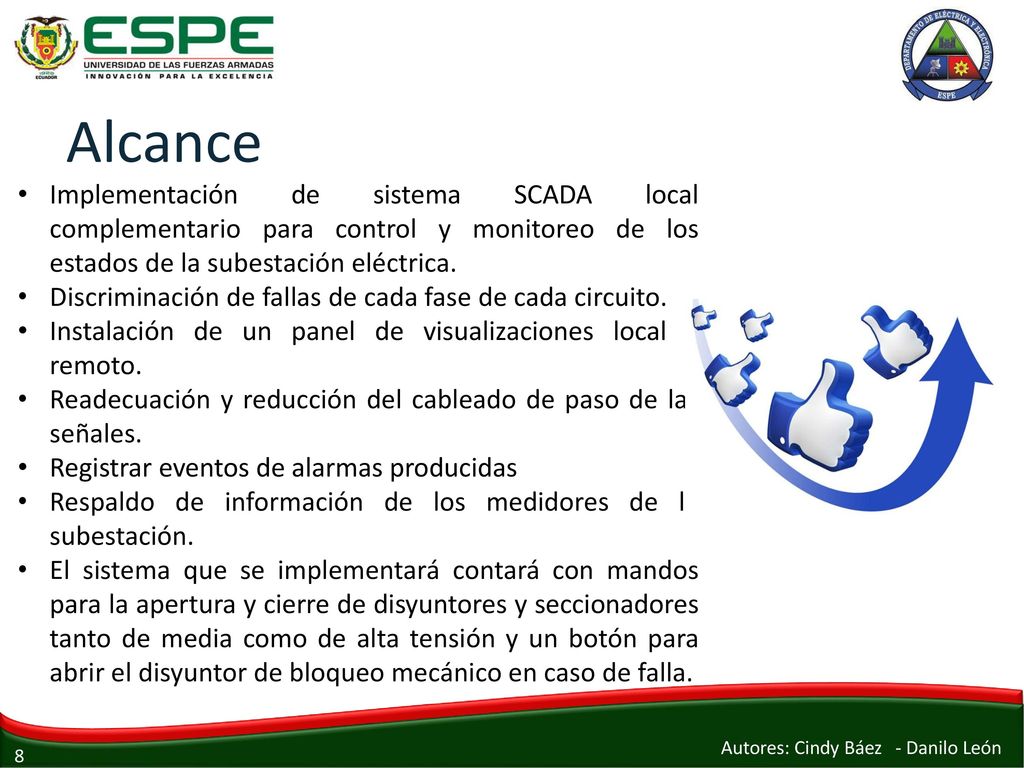 Alcance Implementación de sistema SCADA local complementario para control y monitoreo de los estados de la subestación eléctrica.
