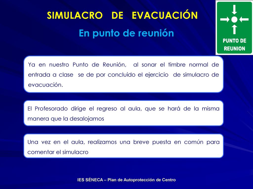 SIMULACRO DE EVACUACIÓN IES SÉNECA – Plan de Autoprotección de Centro