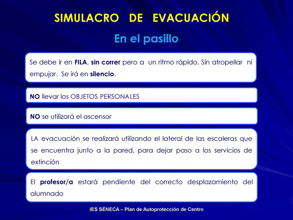 SIMULACRO DE EVACUACIÓN IES SÉNECA – Plan de Autoprotección de Centro