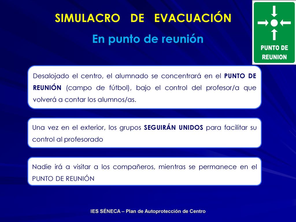 SIMULACRO DE EVACUACIÓN IES SÉNECA – Plan de Autoprotección de Centro
