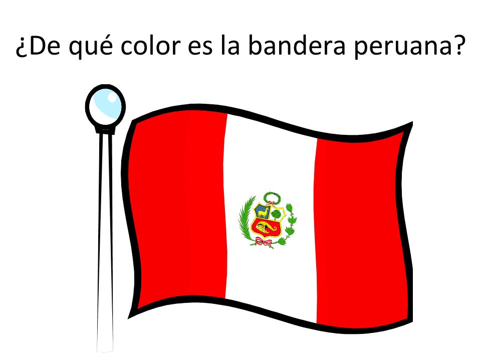 ¿De qué color es la bandera peruana