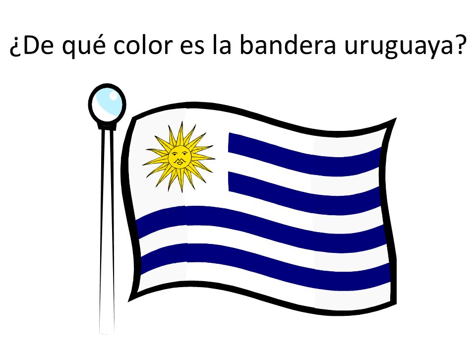 ¿De qué color es la bandera uruguaya