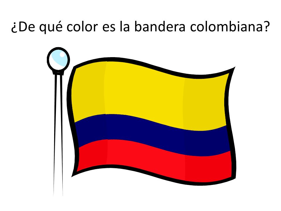 ¿De qué color es la bandera colombiana