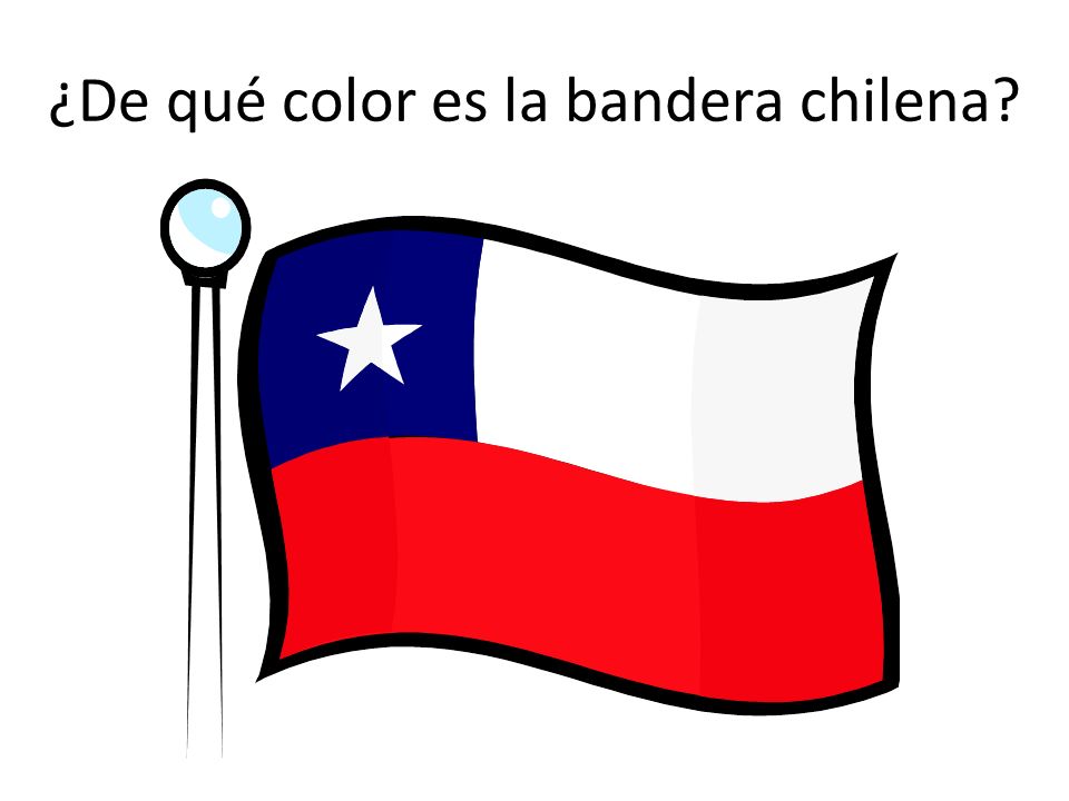 ¿De qué color es la bandera chilena