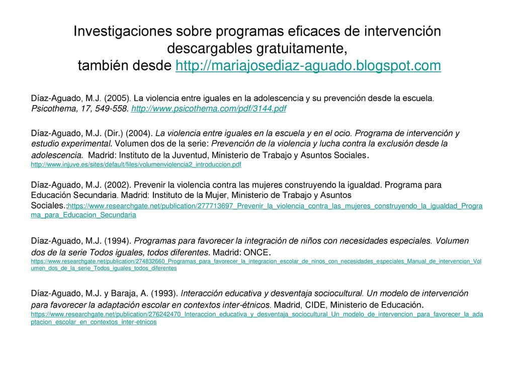 María José Díaz-Aguado, Directora del Master Programas en Contexos Educativos, presencial o desde tu lugar de trabajo