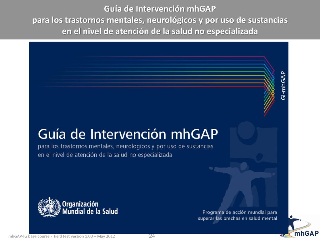 Guía de Intervención mhGAP para los trastornos mentales, neurológicos y por uso de sustancias en el nivel de atención de la salud no especializada