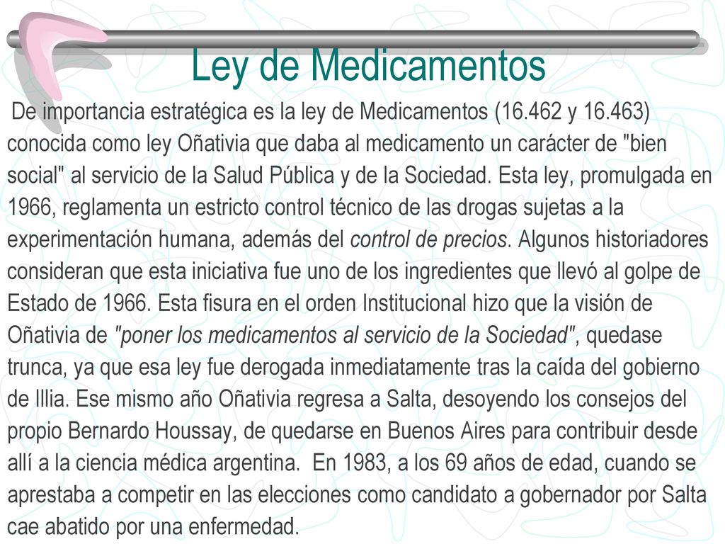 Ley de Medicamentos De importancia estratégica es la ley de Medicamentos ( y )