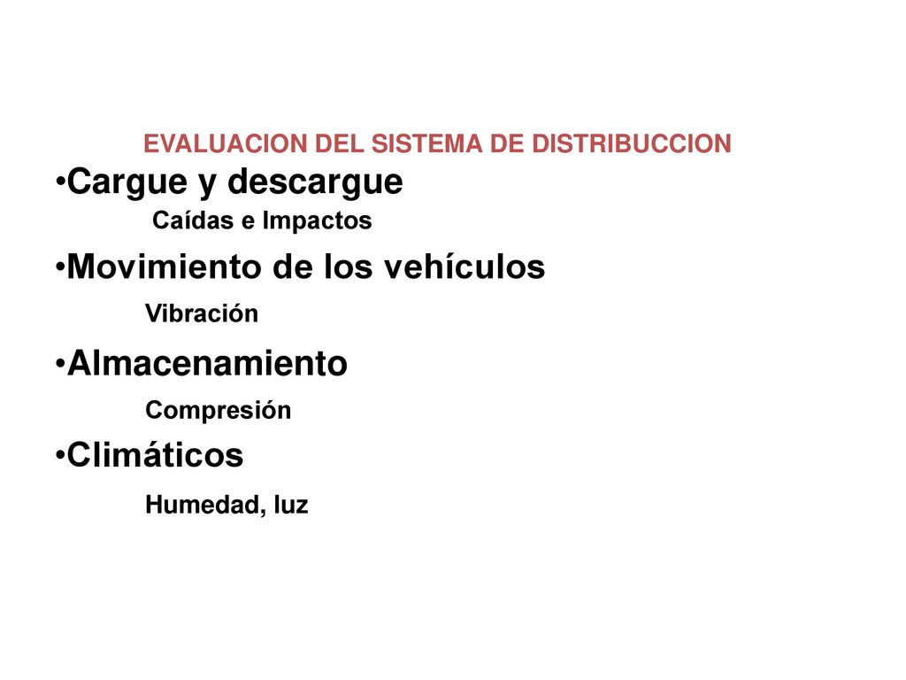 EVALUACION DEL SISTEMA DE DISTRIBUCCION TIPO DE RIESGOS