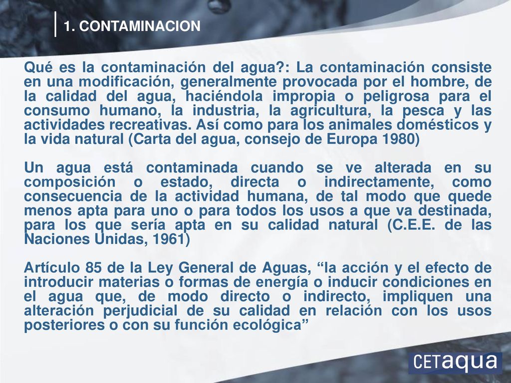 1. CONTAMINACION