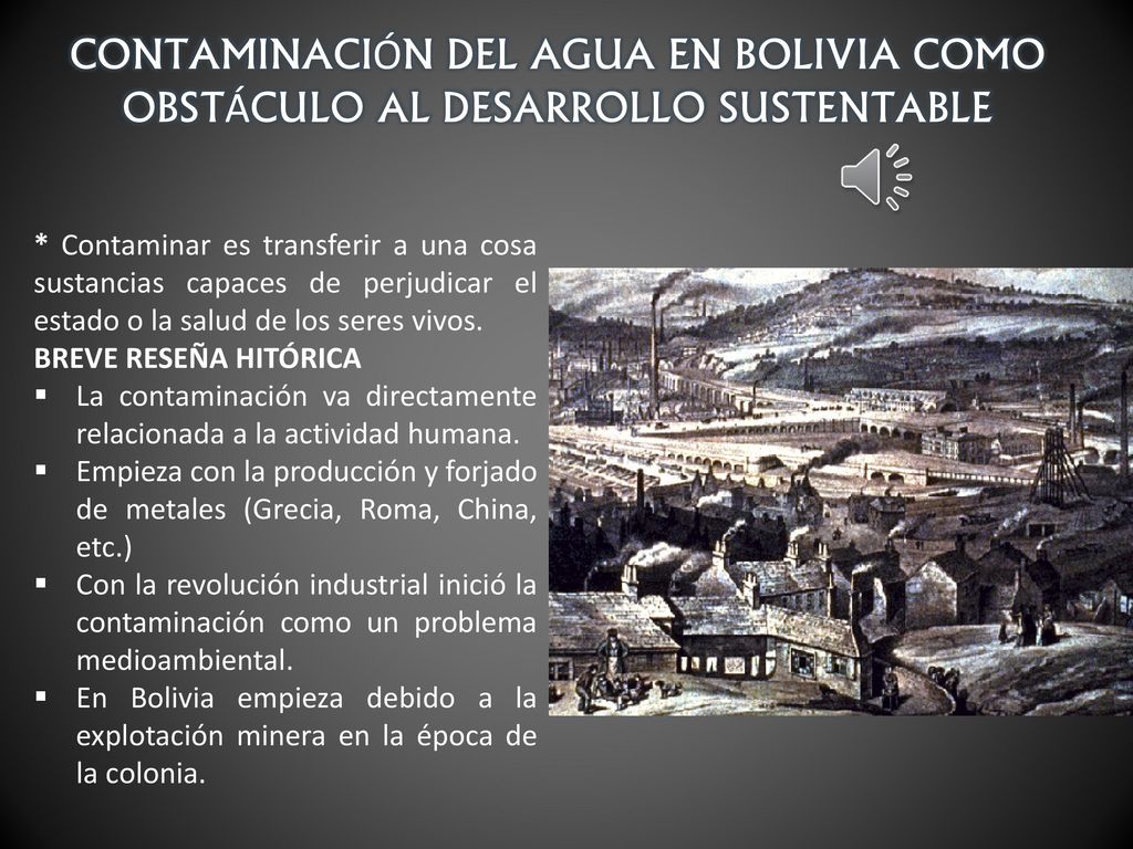 CONTAMINACIÓN DEL AGUA EN BOLIVIA COMO OBSTÁCULO AL DESARROLLO SUSTENTABLE