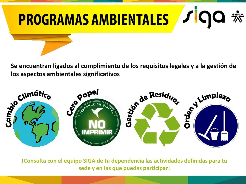 Cambio Climático Gestión de Residuos Cero Papel Orden y Limpieza
