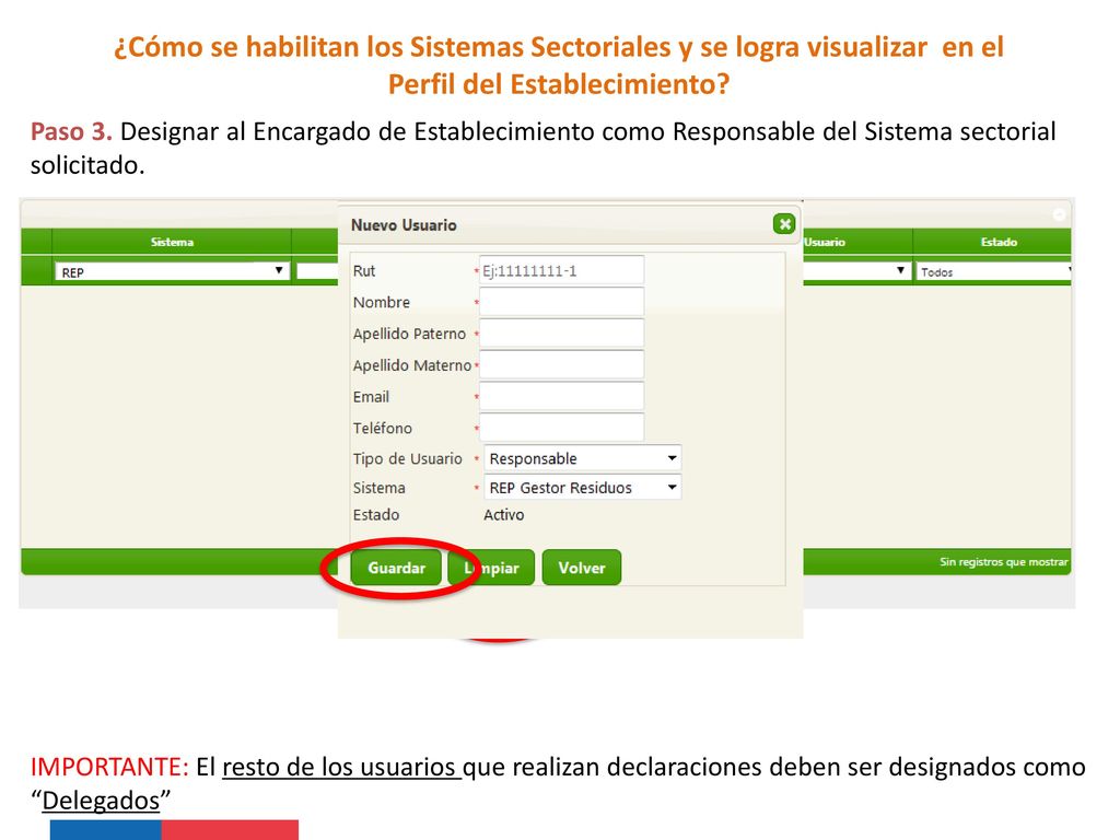 ¿Cómo se habilitan los Sistemas Sectoriales y se logra visualizar en el Perfil del Establecimiento