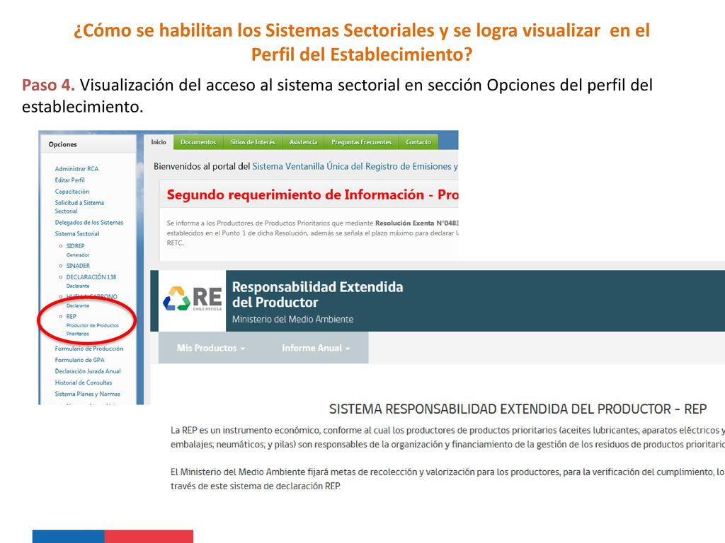 ¿Cómo se habilitan los Sistemas Sectoriales y se logra visualizar en el Perfil del Establecimiento