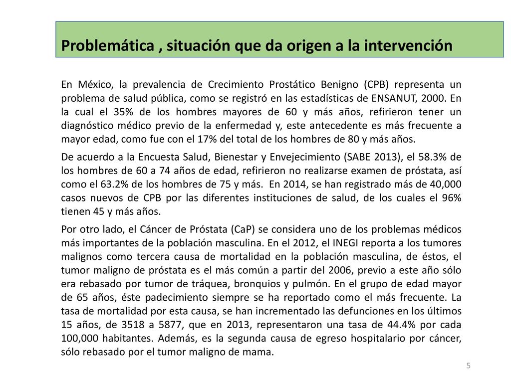 Problemática , situación que da origen a la intervención