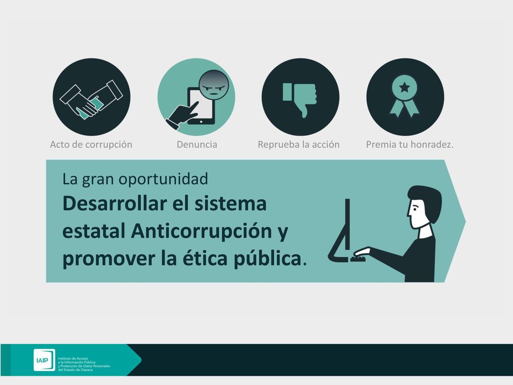 Acto de corrupción Denuncia. Reprueba la acción. Premia tu honradez. La gran oportunidad.