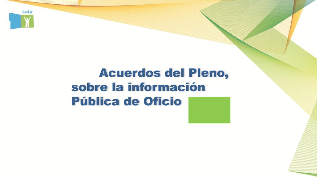 Acuerdos del Pleno, sobre la información Pública de Oficio