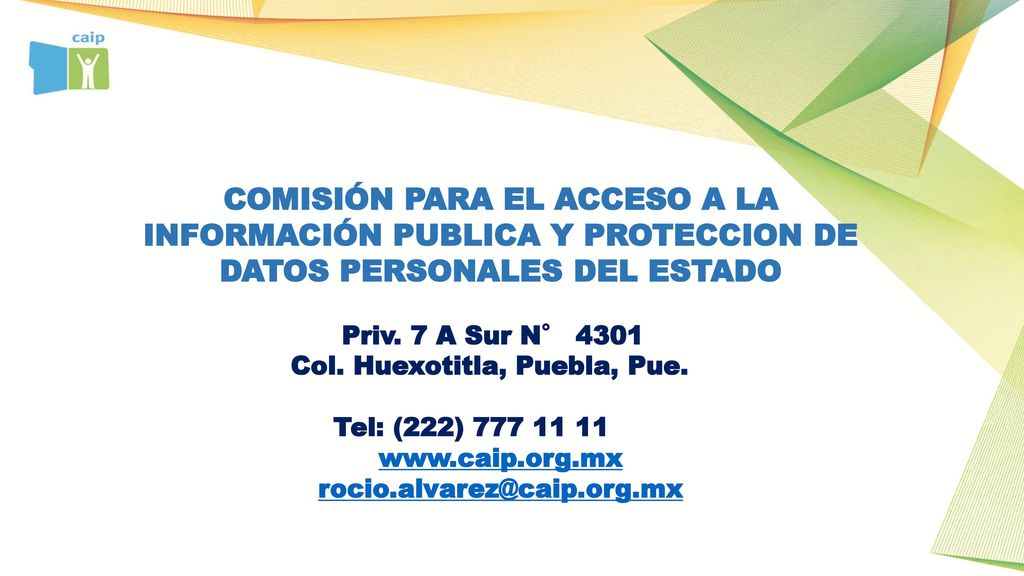 COMISIÓN PARA EL ACCESO A LA INFORMACIÓN PUBLICA Y PROTECCION DE DATOS PERSONALES DEL ESTADO