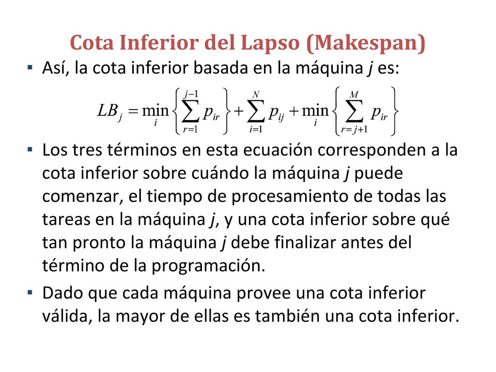 Ejemplo 6.9: Cota Inferior del Lapso (Askin & Standridge)