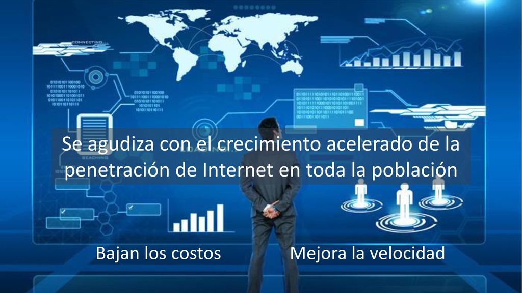 Se agudiza con el crecimiento acelerado de la penetración de Internet en toda la población