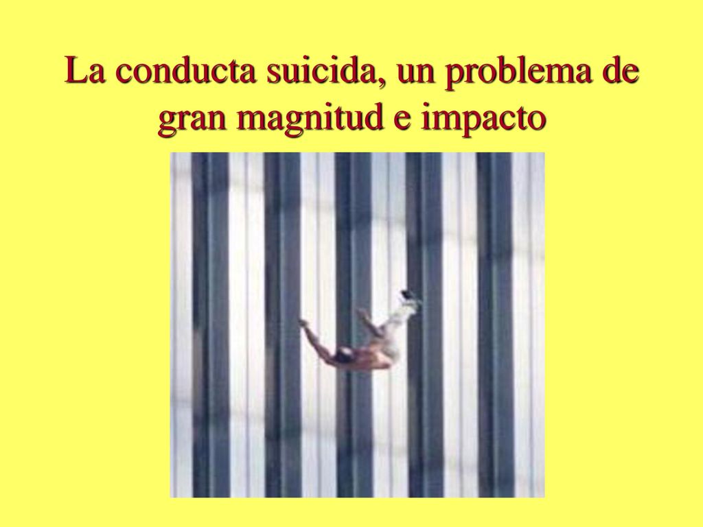 La conducta suicida, un problema de gran magnitud e impacto