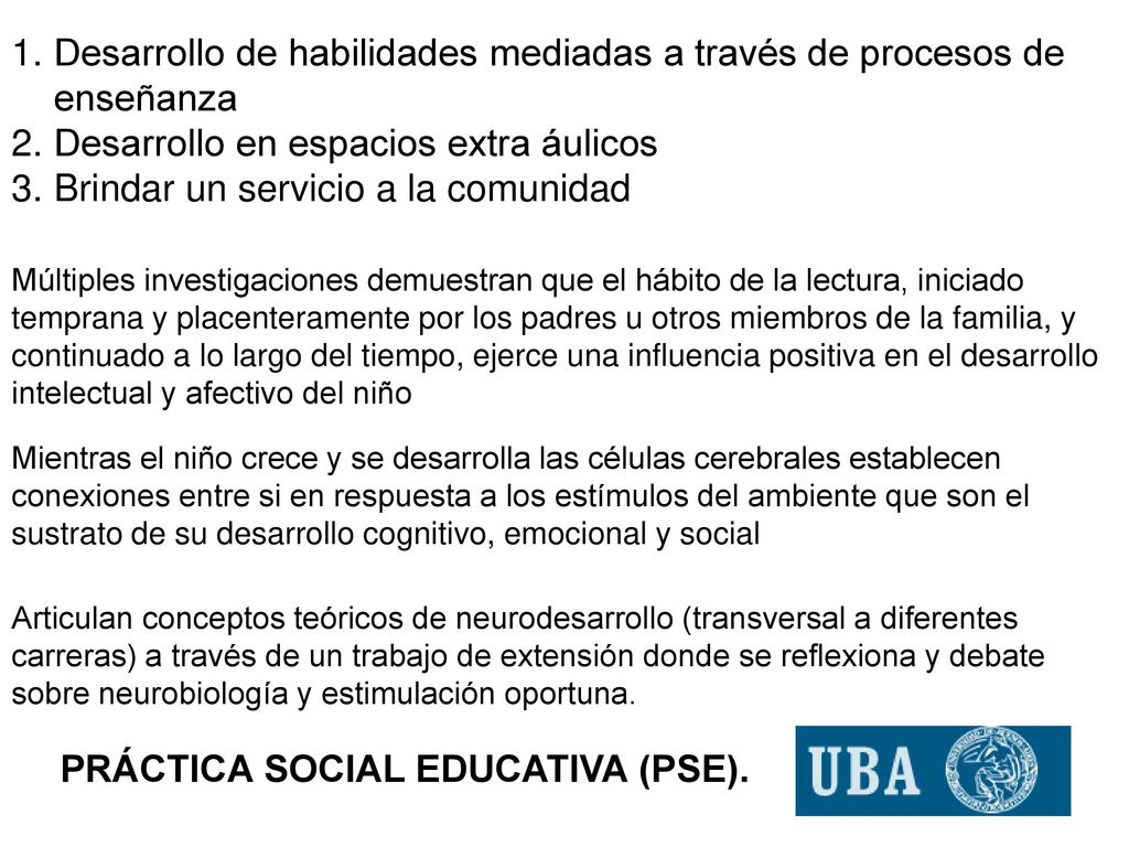 Desarrollo de habilidades mediadas a través de procesos de enseñanza