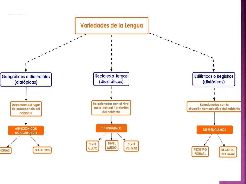 VARIEDADES DE LA LENGUA - ppt descargar