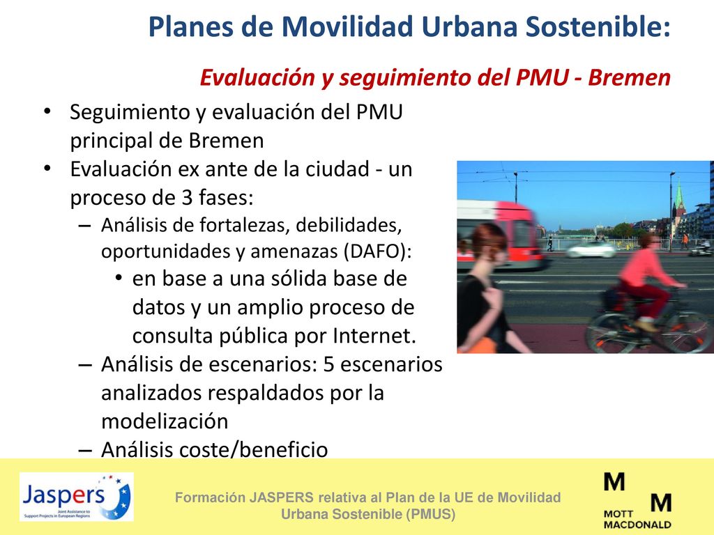 Planes de Movilidad Urbana Sostenible: Evaluación y seguimiento del PMU - Bremen