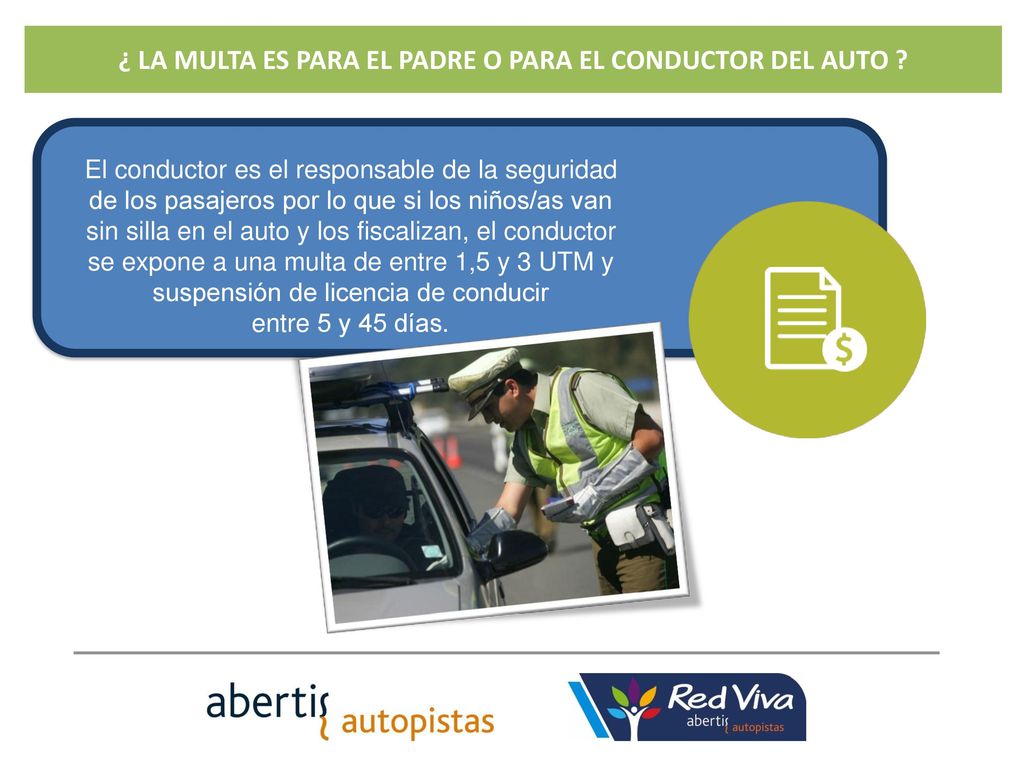 ¿ LA MULTA ES PARA EL PADRE O PARA EL CONDUCTOR DEL AUTO