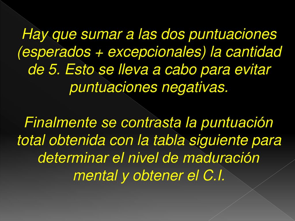 Hay que sumar a las dos puntuaciones (esperados + excepcionales) la cantidad de 5.