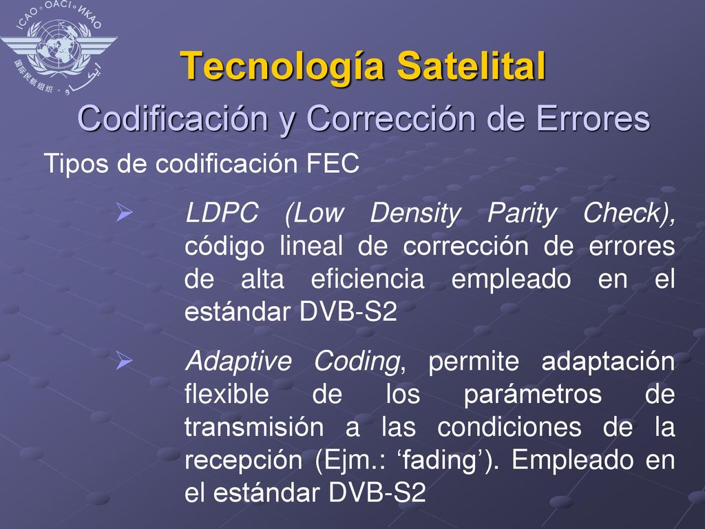 Tecnología Satelital Codificación y Corrección de Errores