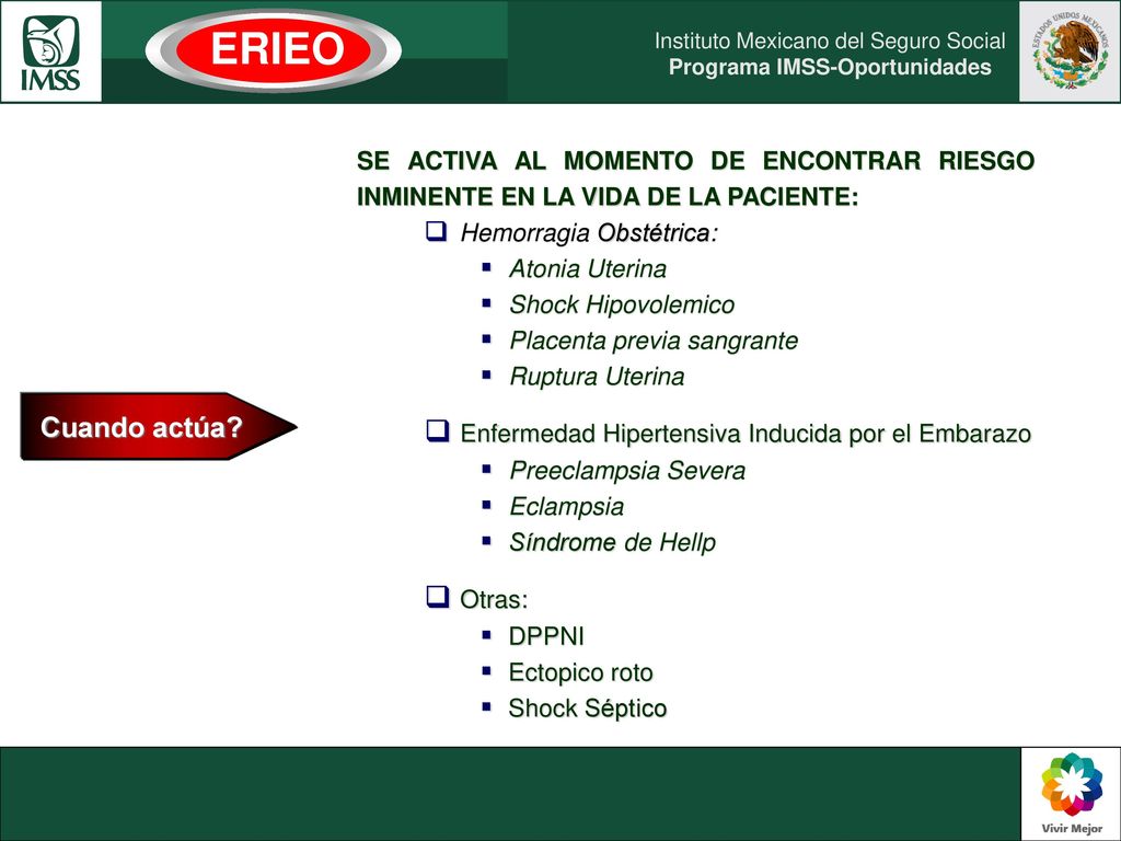 ERIEO Enfermedad Hipertensiva Inducida por el Embarazo Cuando actúa