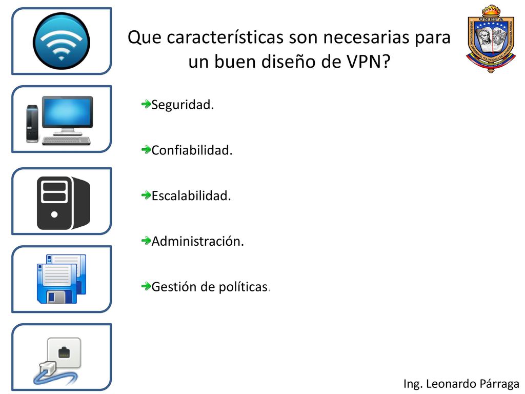 Que características son necesarias para un buen diseño de VPN