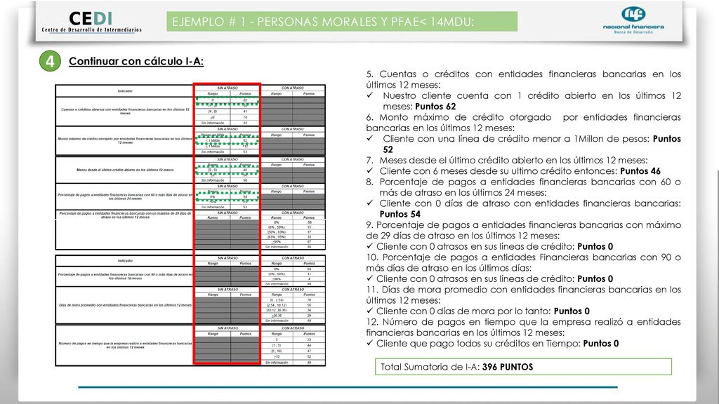 4 EJEMPLO # 1 - PERSONAS MORALES Y PFAE< 14MDU: