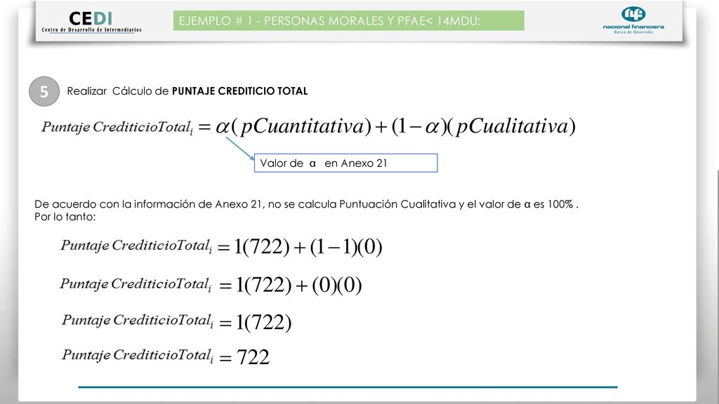 5 EJEMPLO # 1 - PERSONAS MORALES Y PFAE< 14MDU: