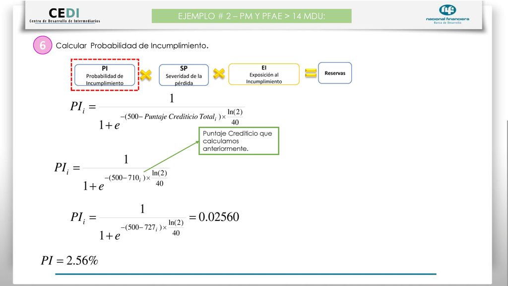 6 EJEMPLO # 2 – PM Y PFAE > 14 MDU: