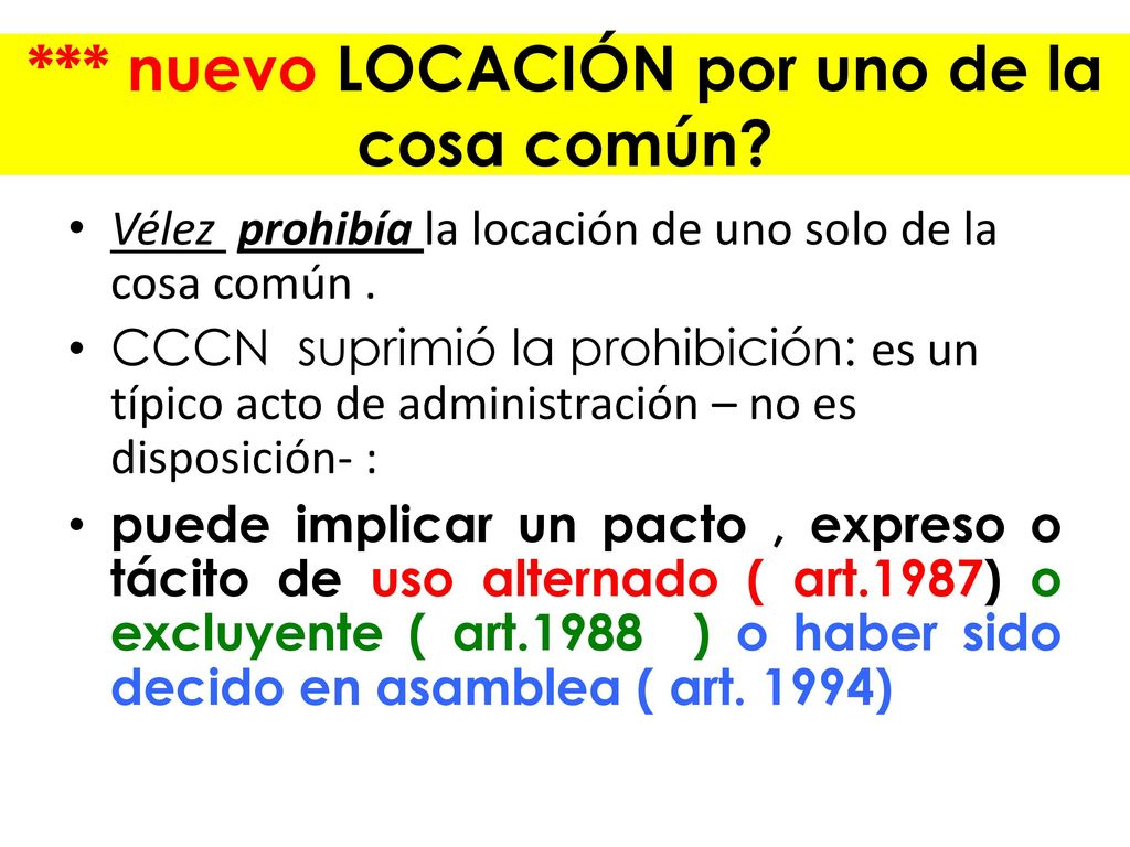 *** nuevo LOCACIÓN por uno de la cosa común