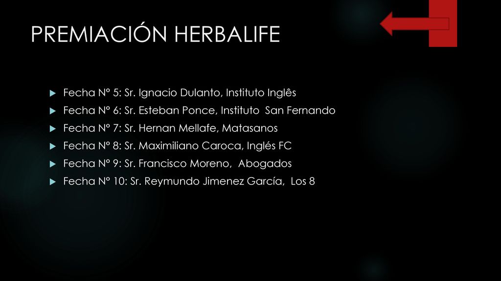 PREMIACIÓN HERBALIFE Fecha N° 5: Sr. Ignacio Dulanto, Instituto Inglês