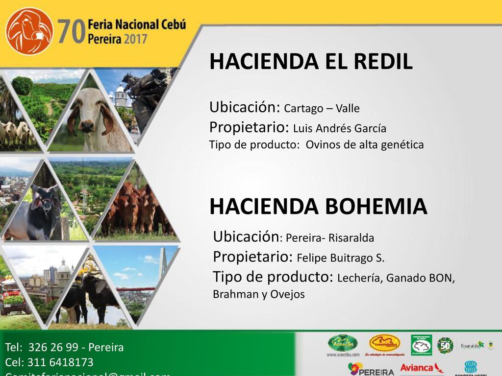 HACIENDA EL REDIL HACIENDA BOHEMIA Ubicación: Cartago – Valle