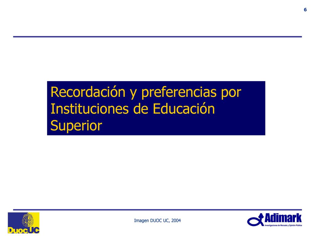 Recordación y preferencias por Instituciones de Educación Superior