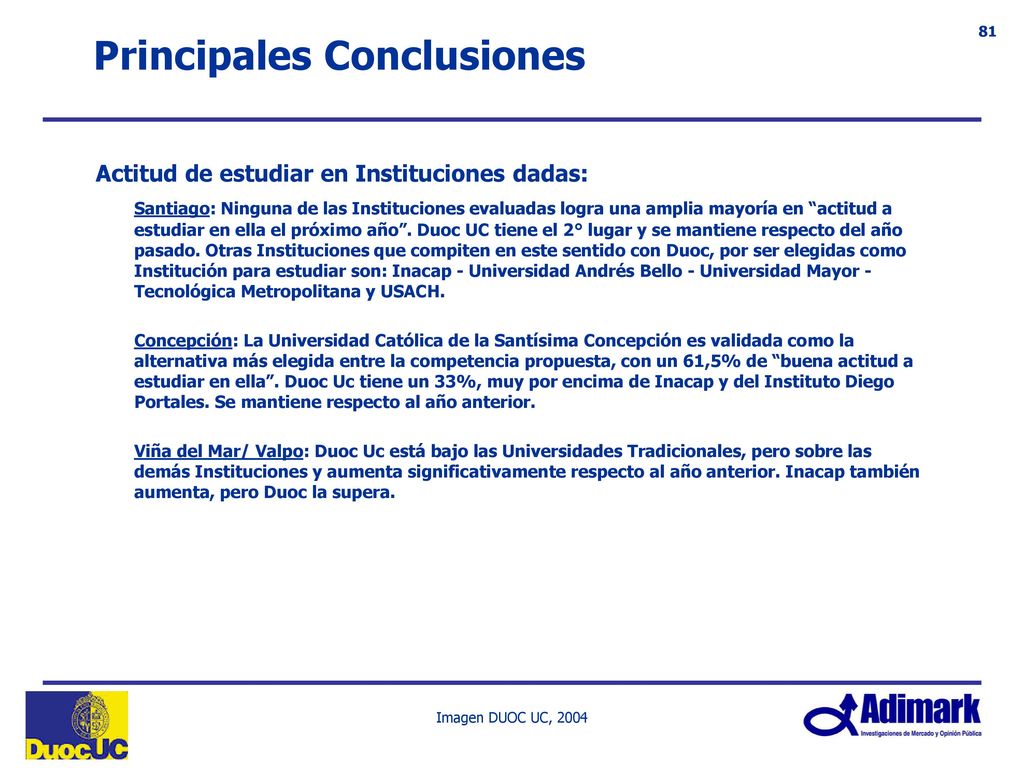 Cambio Duoc - Inacap Duoc - Inacap 2004 Duoc - Inacap 2002