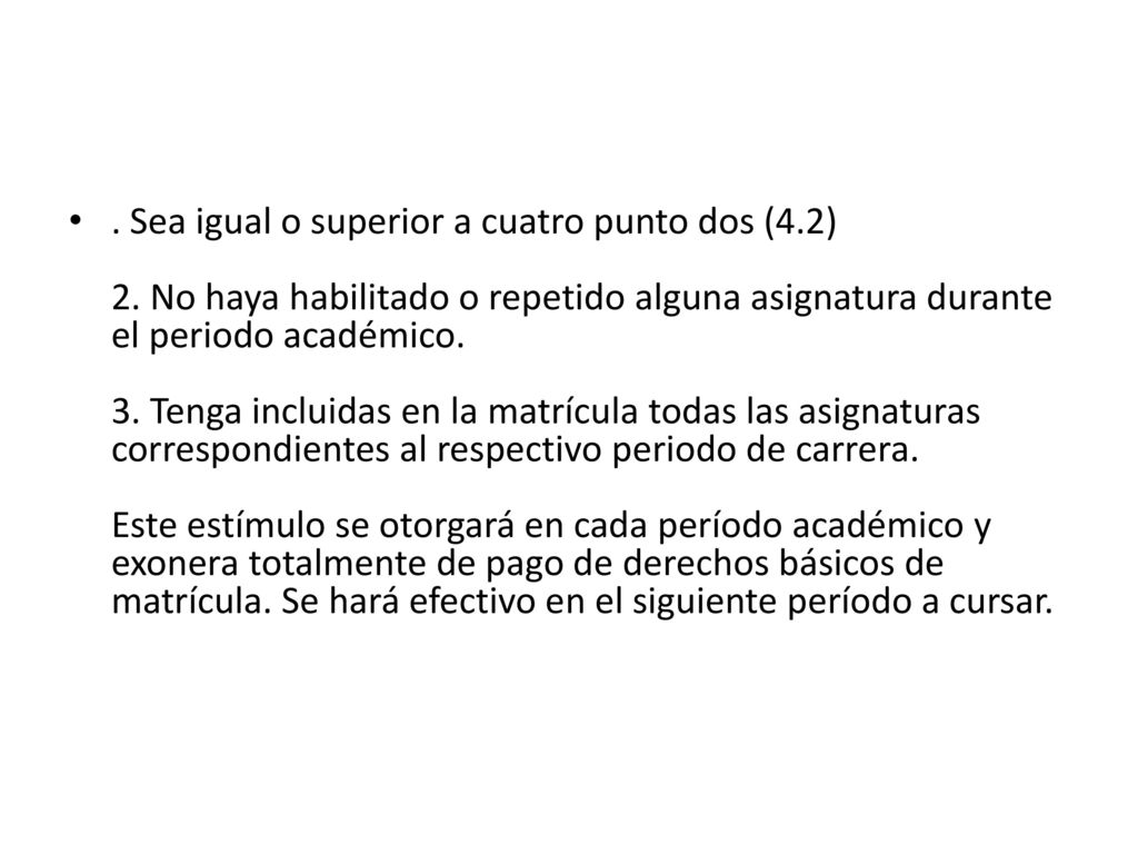 Sea igual o superior a cuatro punto dos (4. 2) 2