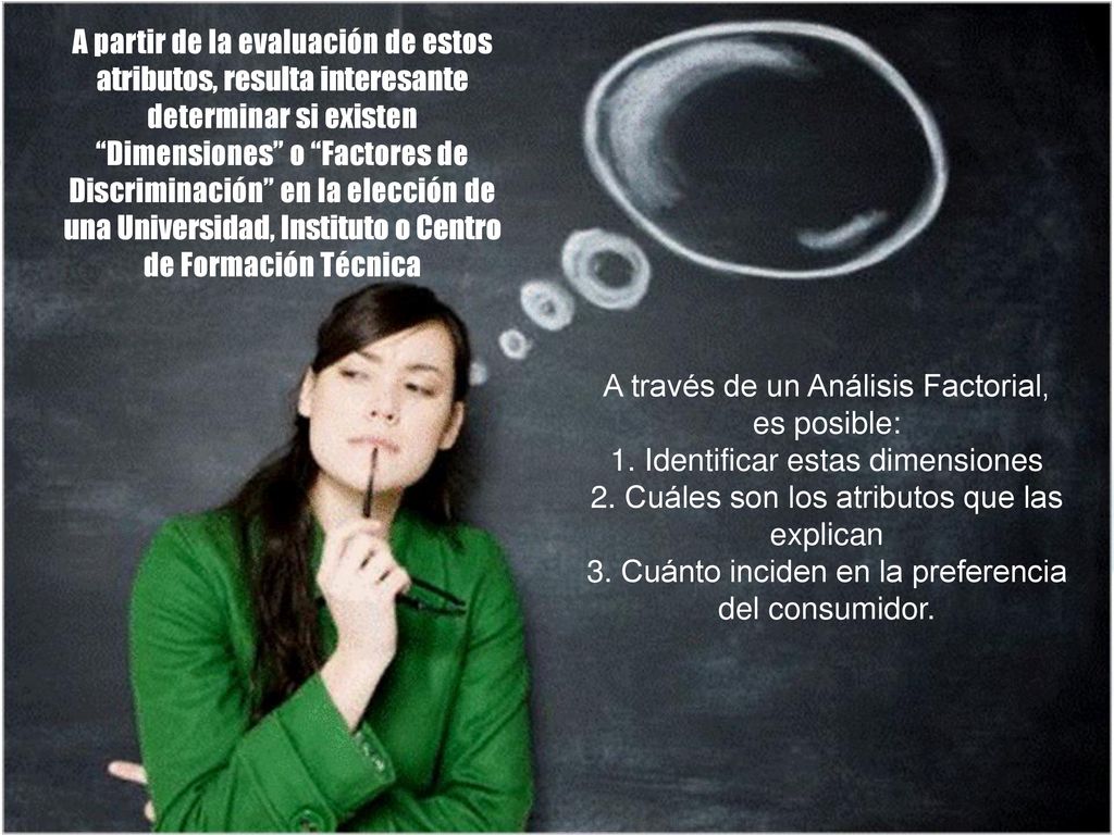 Para definir las Dimensiones de Elección relevantes de la categoría