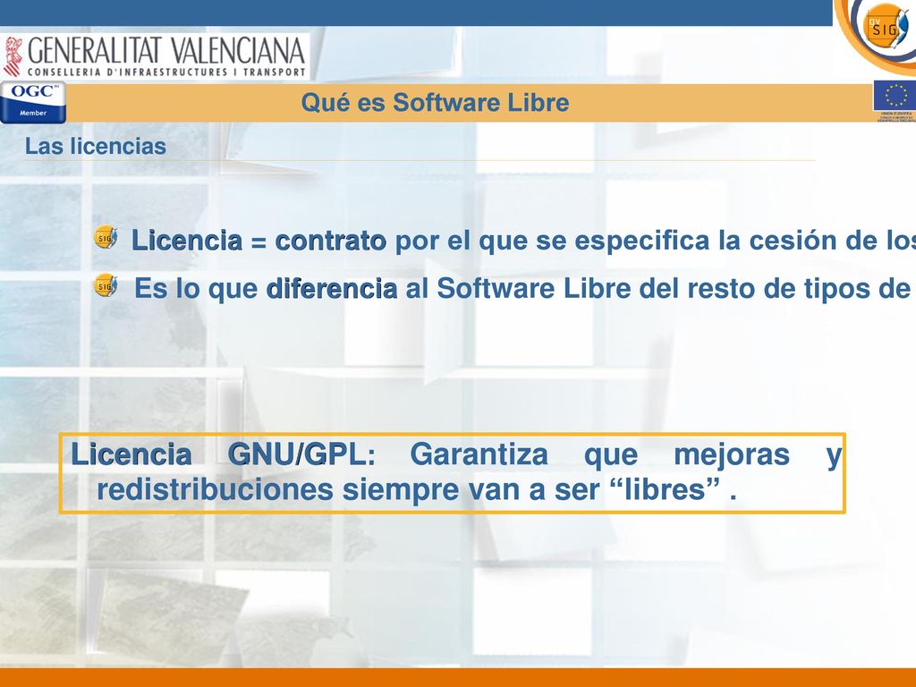 Es lo que diferencia al Software Libre del resto de tipos de software.