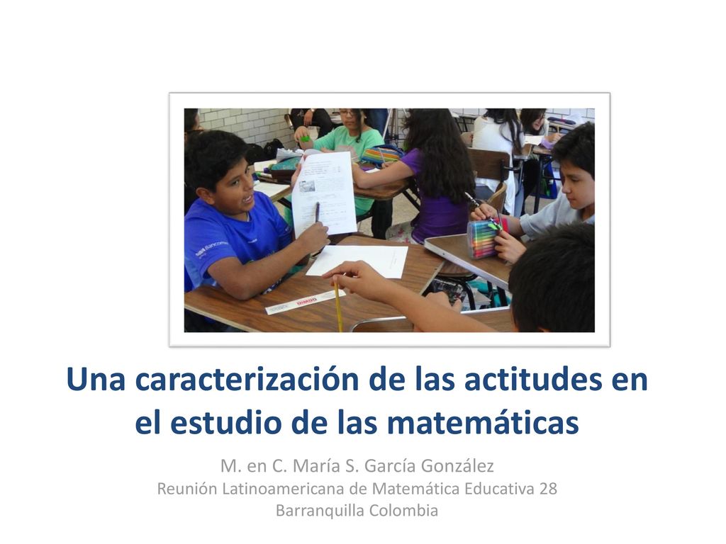 Una caracterización de las actitudes en el estudio de las matemáticas